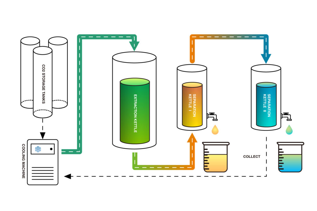 Flowchart of Supercritical CO2 Extraction Process