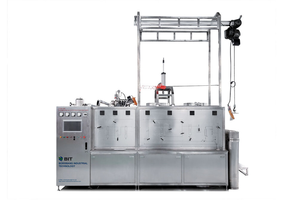 100L industrial supercritical CO2 extraction machine with dual 50L vessels for high-volume oil production