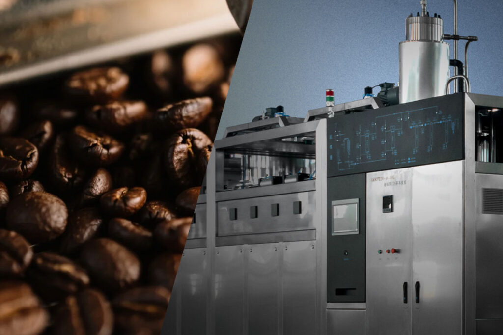 Premium coffee with Supercritical CO2 extraction machine, ideal for safe, eco-friendly, and profitable caffeine removal.