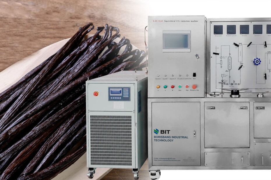 1L supercritical CO2 extraction equipment with vanilla beans for natural flavor extraction