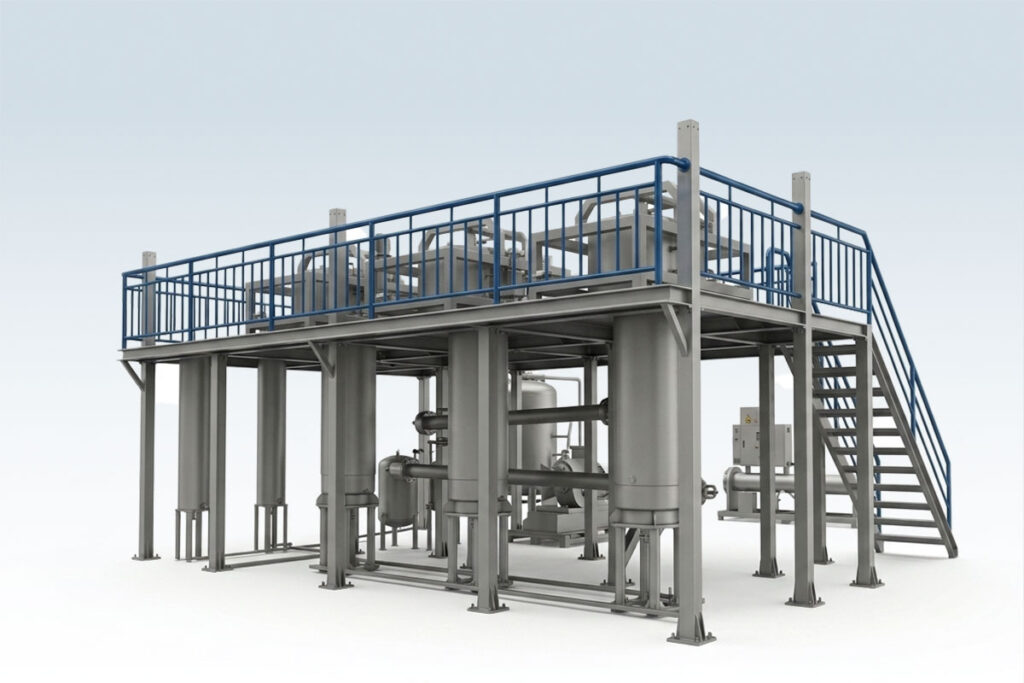 Platform-type industrial supercritical CO2 extraction equipment manufacturing